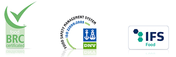 Certificazioni BRC, DNV Food e IFS Food